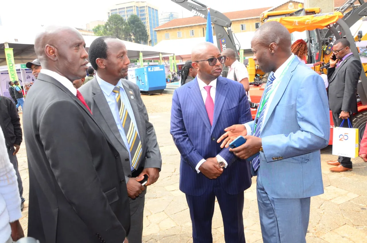 Hon. John L. Ololtuaa, Mr. Duncan Njage and Hon. Charles M. Hinga at the opening ceremony of the 26th BUILDEXPO Kenya 2025