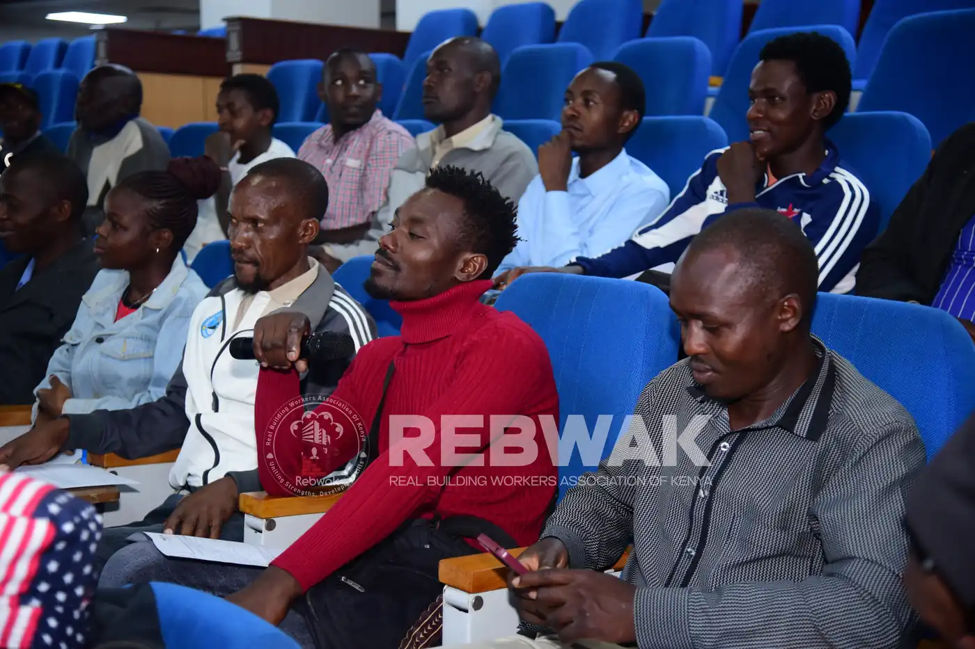 Participants following the KRA training session